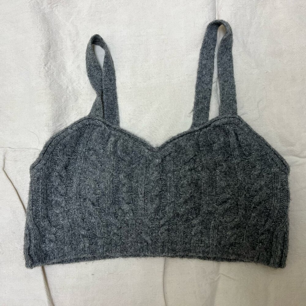 Free People Wool blend bralette style top